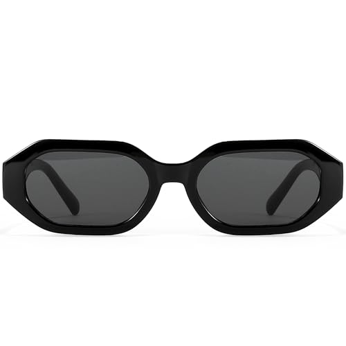 Retro Square Sunglasses for Women Men Trendy Small UV400 Sunglasses 1013