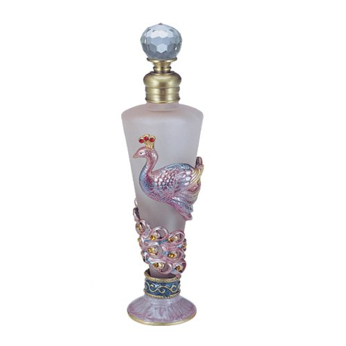 GiftsOGifts Peacock, Tall Perfume Bottle
