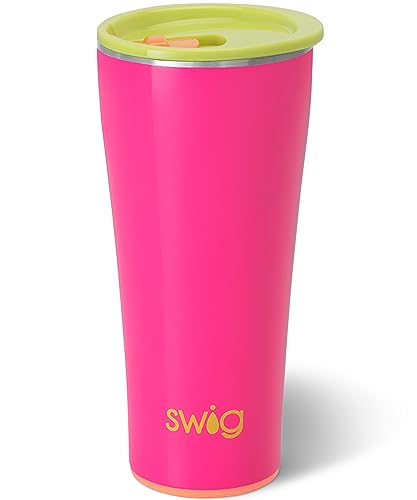 Swig Life Isolierter Reise-Kaffeebecher mit Deckel, Becherhalter, Reise-Kaffeetasse, Edelstahl-Thermoskanne mit Deckel (Tutti Frutti) Swig Life Isolierter Reise-Kaffeebecher mit Deckel, Becherhalter, Reise-Kaffeetasse, Edelstahl-Thermoskanne mit Deckel (Tutti Frutti)