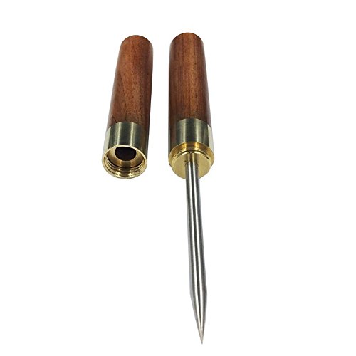 comboss Ice Pick 6.7" Ultra Sharp Stainless Steel with Safety Cover,Wood Handle (Red Sandal Wood) - Thumbnail 3