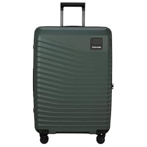 Samsonite Intuo - Spinner M, Erweiterbarer Koffer, 69 cm, 79/87 L, Grün (Olive Green)
