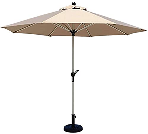Paraguas de jardín 270cm CLSDRZC parasol de mesa para patio con manivela