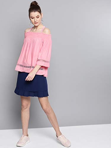 Image of Marie Claire Women's Solid Regular Fit Blouse
