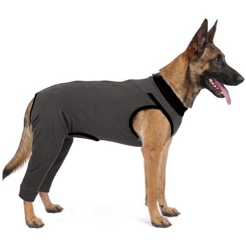 Image of Lelepet Dog Recovery Suit for Rear Legs, Surgery Onesie, Cone Alternative