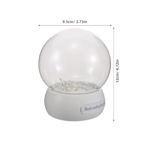 Vitrina protectora de sobremesa SHINEOFI para decoración con luces LED 3