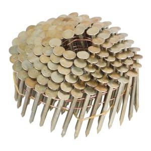 #US 7200Pcs 1-3/4" 0.12" 15 Degree Galvanized Coil Roofing Nail 3/8" Head Diameter
