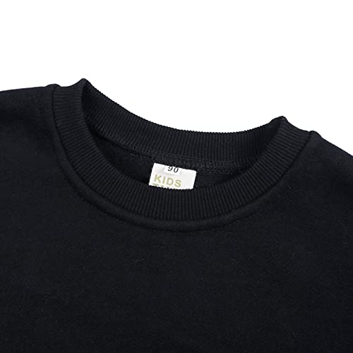 Toddler Boys Girls Solid Cotton Thin Sweatshirt Long Sleeve Top T-Shirts Tops Blouse Casual Spring Fall Clothes4