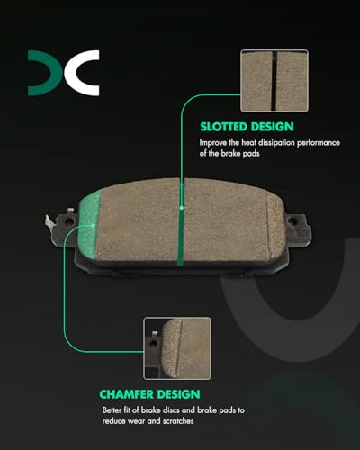 Image of SCITOO D2310-9545 Disc Brake Pads Sets Front Ceramic Brake Pads w /Hardware | 2021-2024 For Nissan For Kicks 1.6L,2020-2024 For Sentra 2.0L
