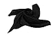 MEISHINE® 52 * 52cm Damen Elegant Seide Halstuch Seidenschal aus 100% Reiner Seide (Schwarz)