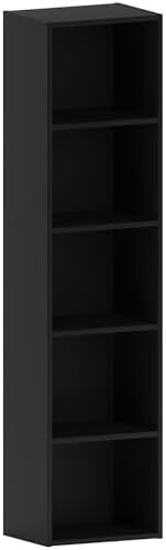 Vida Designs Estantería Oxford Cube, Madera, Black, 5 Niveles