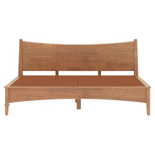 Image of Wakefit Bed | King (78 X 72) Solid Wood Bed Without Storage, 3 Year Warranty | - Somraji - Midas Gold