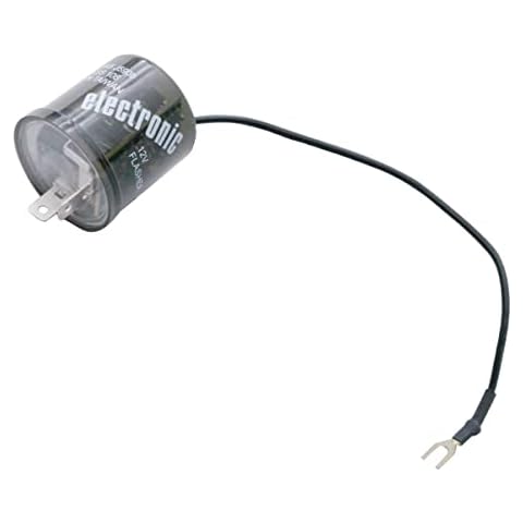 United Pacific 90650 Heavy Duty 12-Volt LED Flasher, 2 Terminals, 2-Pin LED Flasher, 12V, 20amps, Plastic Body – 1 Unit Cover
