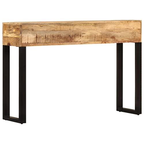 Mueble de entrada de madera maciza de mango y acero galvanizado de alta resistencia 4