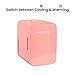 FACETORY Portable Coral Beauty Fridge (10-L / 12 Can) with Heat and Cool Capacity