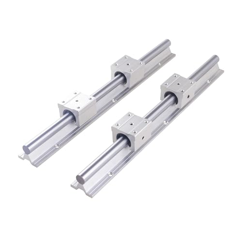 Guide linéaire R12 anti-vibration 800mm avec 4 paliers pour éliminer le jeu
