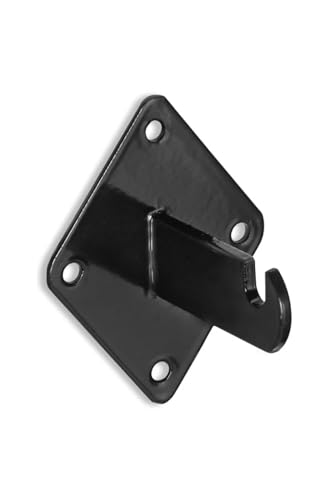 Gridwall and Slatgrid Wallmount Brackets in Black Pack of 100