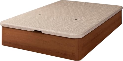 Shiito | Canapé Brook con Amplio Espacio de almacenaje | Tapa Transpirable 3D y ventilación Mejorada con 4 válvulas | Calma y Confort garantizados | Acabado Nogal - 105x190 cm