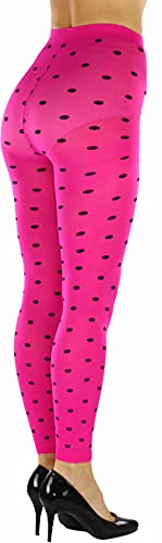 Image of ToBeInStyle Women's Opaque Ankle Long Nylon Footless Fun Tights Pantyhose