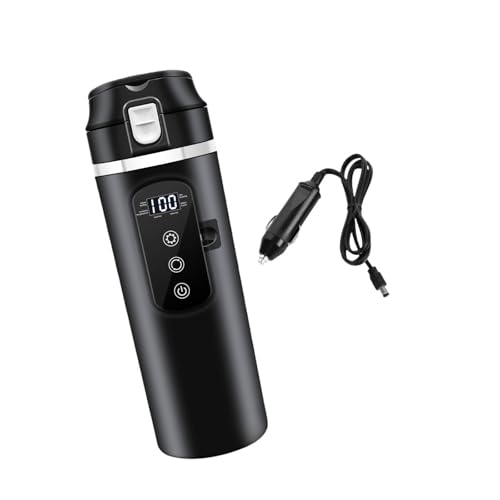 Hervidor Eléctrico Portátil para Auto 500ml Negro miniatura 1