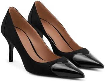 Coutgo Womens Closed Pointed Toe Pumps Heart Stiletto High Heels Wedding Bride Dress Shoes