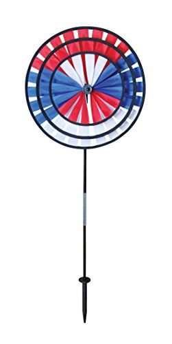 In the Breeze Triple Wheel Patriotic Garden Spinner