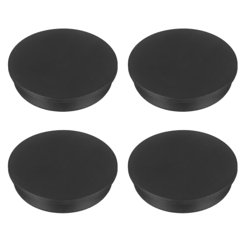 Image of MECCANIXITY 4pcs T-Shaped Silicone Plugs 78.6mm 3-3 /32 Inch Dia Snap in Plug Hole Seal Cover Round Rubber Stopper for 77-78.6mm Holes Kitchen Rubber Bulkheads Waterproof Sealing, Black