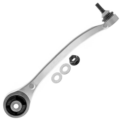Image of Detroit Axle - 4pc Lower Control Arms for 2012-2024 Tesla S 2016-2024 X, 2013 2014 2015 2017 2018 2019 2020 2021 2022 2023, Lower Forward & Rearward Control Arms w /Ball Joint Assembly Replacement