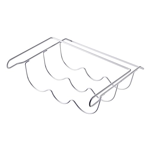 PRETYZOOM Refrigerator Storage Rack for Wine and Beer White Practical Iron Craft Storage Shelf for Drinks Holder in Kitchen