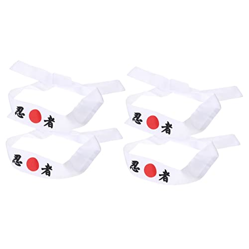 Bandeau Hachimaki de karaté imprimé lot de 4 pièces pour sportifs