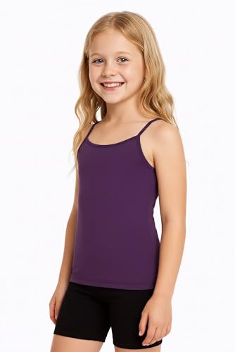 Image of Kurve Girl's Sleeveless Tank Top - Stretch Undershirts Cami Camisole, UV Protective Fabric, Rated UPF 50+ (Made in USA)