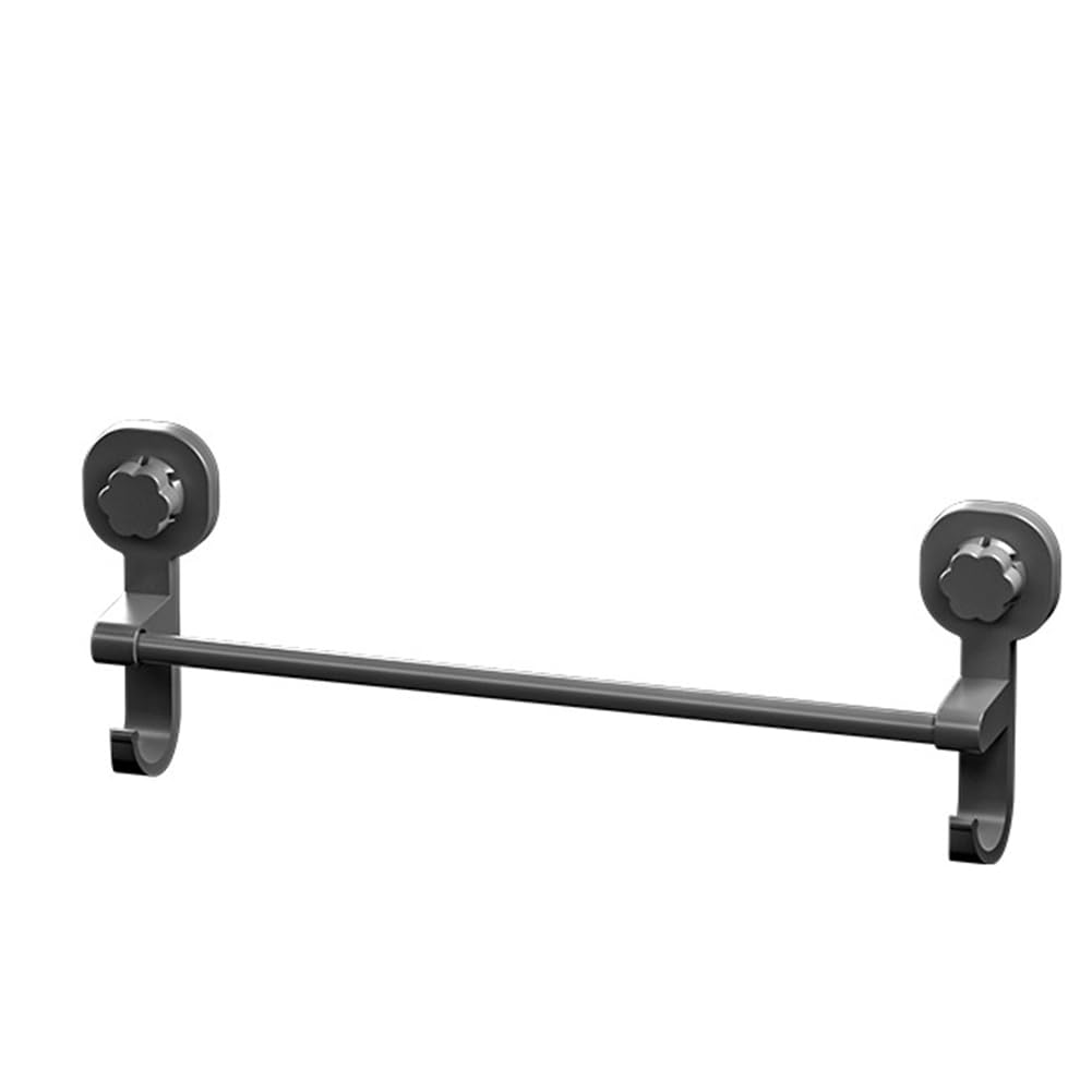 CTRLZS Suction Cup Towel Rack Punching-Free Bathroom Towel Rack Wall-Hung Bathroom Rack Telescopic Towel Bar Hook