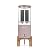 FACHIOO Gravity-Fed Water Filter System, Glass Countertop Water Filtration Dispenser with Wooden Stand and 2 Filters, 2.25 Gallon