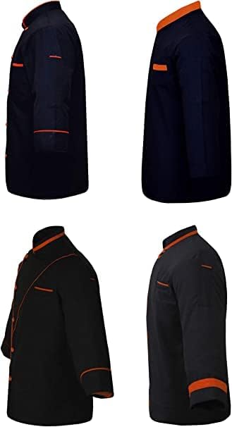 Unisex Men's Chef Coat, Chef Jacket Restaurant Kitchen Chef Uniform With (Small to 6XL size). pack of 4 (SpL-09)