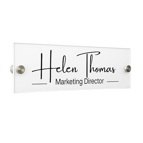 Wall Sign Name Plate - Door Name Plate Office Gifts Executive Sign Wall Plate Graduation Personalized Sign