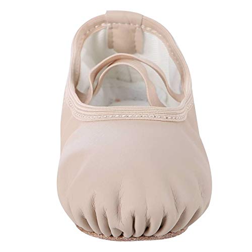 Dynadans Soft Leather Ballet Shoes/Ballet Slippers/Dance Shoes For Girls And Boys (Toddler/Little/Big Kid/Women)-Nude-2M Little Kid #TOP1