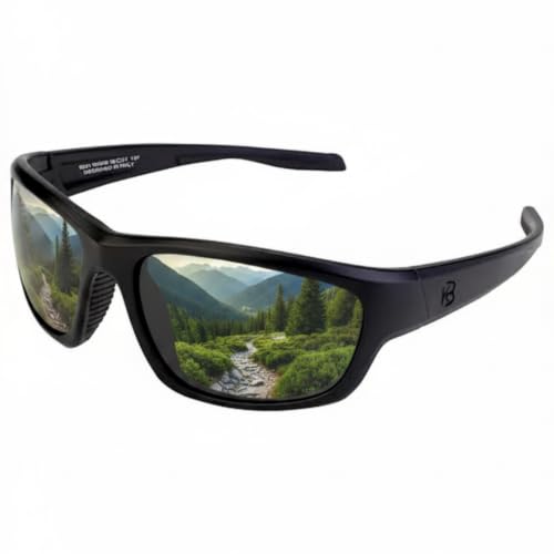 Image of Polarized HD Genuine Glass Sunglasses for Men and Women, Italian Design, Anti-Glare,UV400,Corning True Glass Lenses