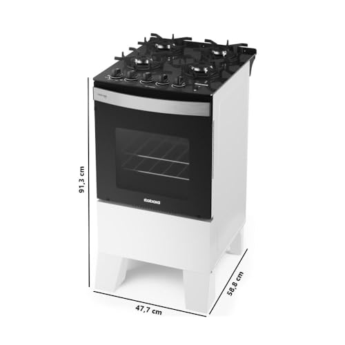 Fogão Itatiaia 4 Bocas Itaglass Plus Branco – Bivolt