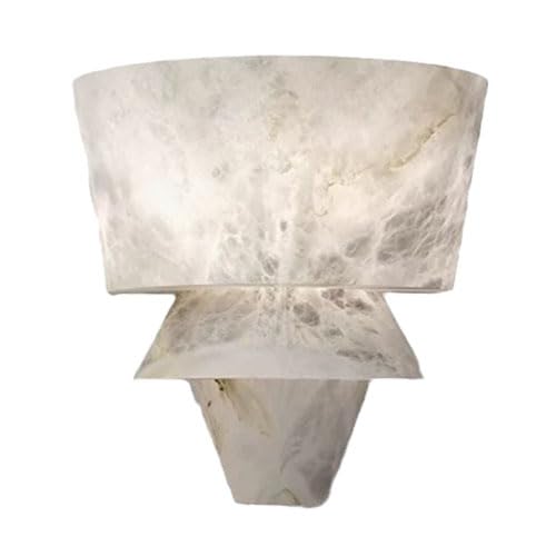 HXYSXHJUO Personalized Flush Mount Wall Sconce, French Industrial Style Marble Lamp Shade, G9 Light Source Single-Head Light, Living Room Entrance Bedroom Decorative Fixtures