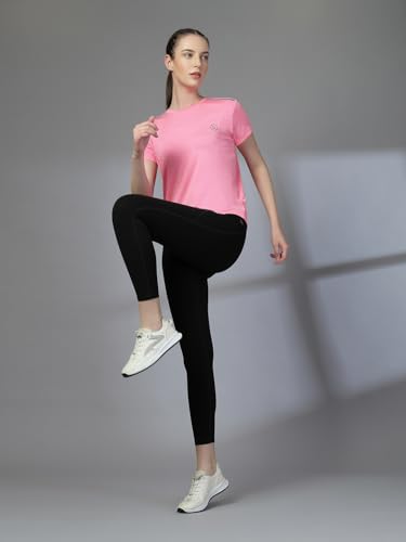 Image of CHKOKKO Gym Tshirt for Women Workout Dry Fit t Shirt Sports Tshirt Lightweight Round Neck Breathable Half Sleeve Activewear Running Yoga Tops for Woman