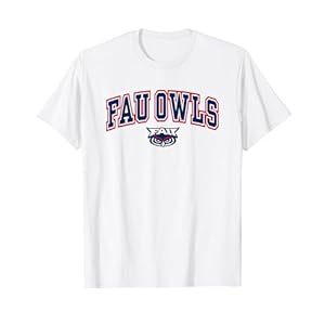 Florida Atlantic Owls Arch Over White T-Shirt