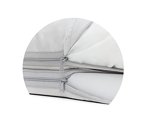 Juelle Orthopädisches Hundebett aus Kunstleder Sofa mit Matratze für große Hunde Abnehmbare Abdeckung, Waschmaschinenwaschbar, Lord L-XXL (120x90cm, Dark Asche)