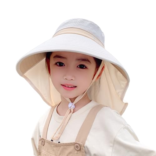 Eysee Kids Wide Brim Breathable Sun Hat,Boys & Girls UPF 50+UV Protection Outdoor Sun Hat,Shawl Neck Protector Fishing Hat