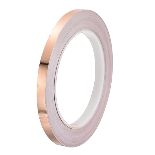 PATIKIL Copper Tape 0.31 Inch x 27 Yards 0.05 Thick Copper Foil Tape Single Sided Conductive Adhesive EMI Shielding for Electronics, Circuits, Grounding
