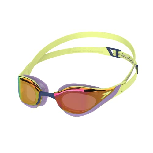 Speedo Gafas de natación unisex para adultos con efecto espejo Fastskin Pure Focus