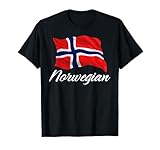 Bandera Noruega patriótica de Noruega para Hombres, Mujeres y niños Camiseta