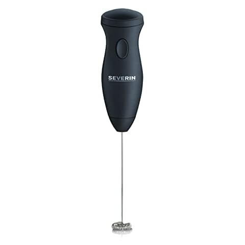 SEVERIN Milchaufschäumer Stab, kompakter Milchschäumer aus Edelstahl, elektrischer Milchaufschäumer mit Batteriebetrieb und einfacher Handhabung, inkl. 2 Batterien, schwarz, SM 3590, 1 - Pack Cover