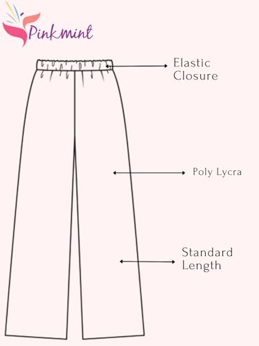 Image of Pinkmint Men's Poly Lycra Ribbed Relaxed Fit Stretchable & Comfortable Trouser | Flexible Elastic Waist with Drawstring Lower for Man | Men Tack Pant Casual Wear | Gym Joggers | Lounge