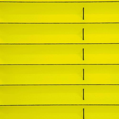 Khome Klemmfix-Plissee Florida Gelb 85 x 130 cm (B x L) einzigartiges Design mit bezauberndem Lichteffekt – Ansicht 5