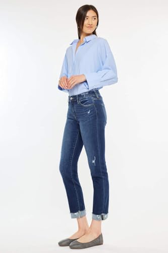 SALT TREE Kancan - Emely Mid Rise Slim Straight Leg Jeans - Essential, KC20062D4