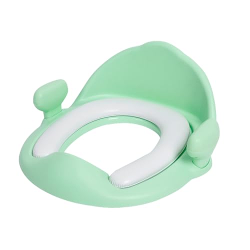 Siège d'apprentissage de la propreté haut de gamme en silicone vert confortable